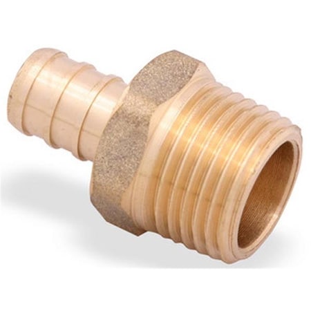 Pinpoint Adapter 0.75 Pex x 0.75 in. MPT Brass PI1634588